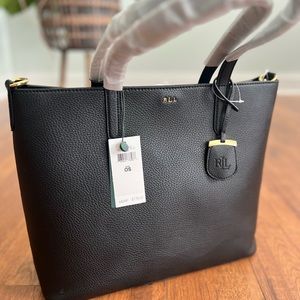 Lauren Ralph Lauren Black Tote Bag